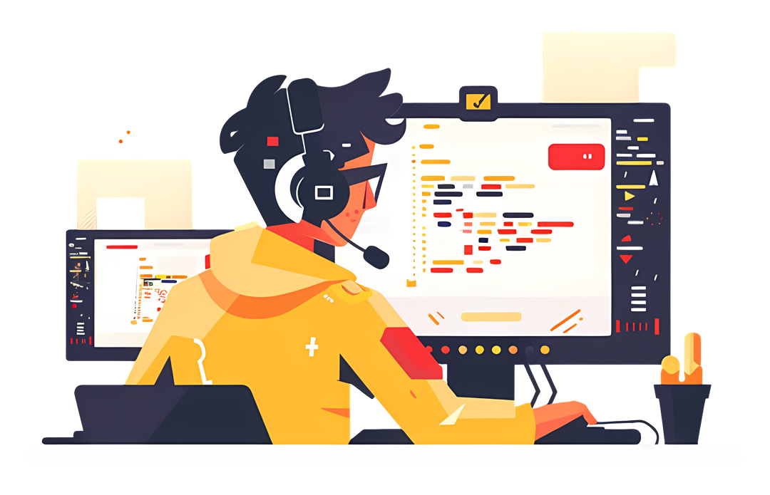 coding person illustration